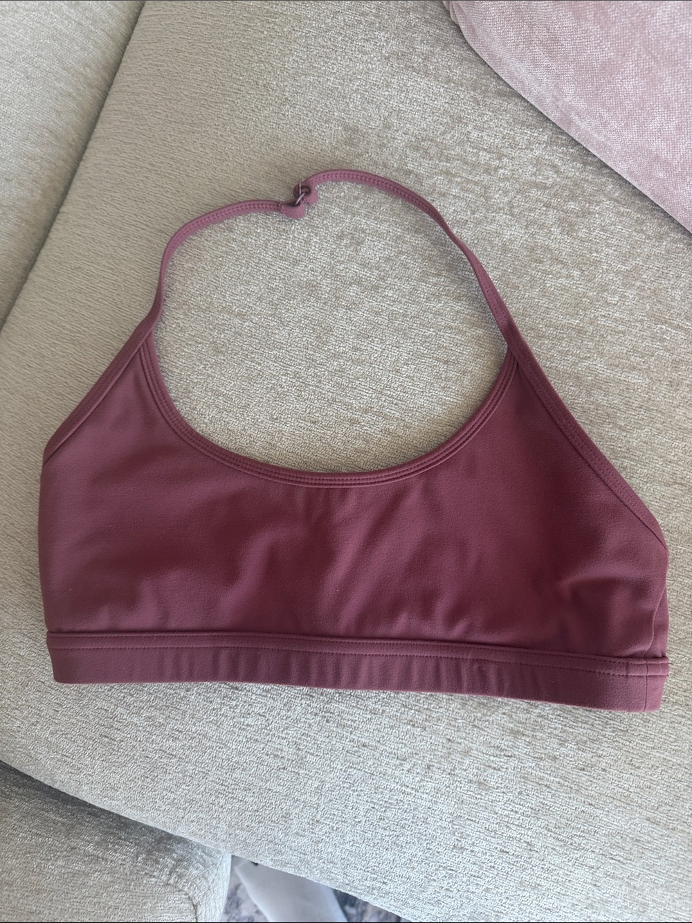 YoungLA Maroon Halter Sports Bralette